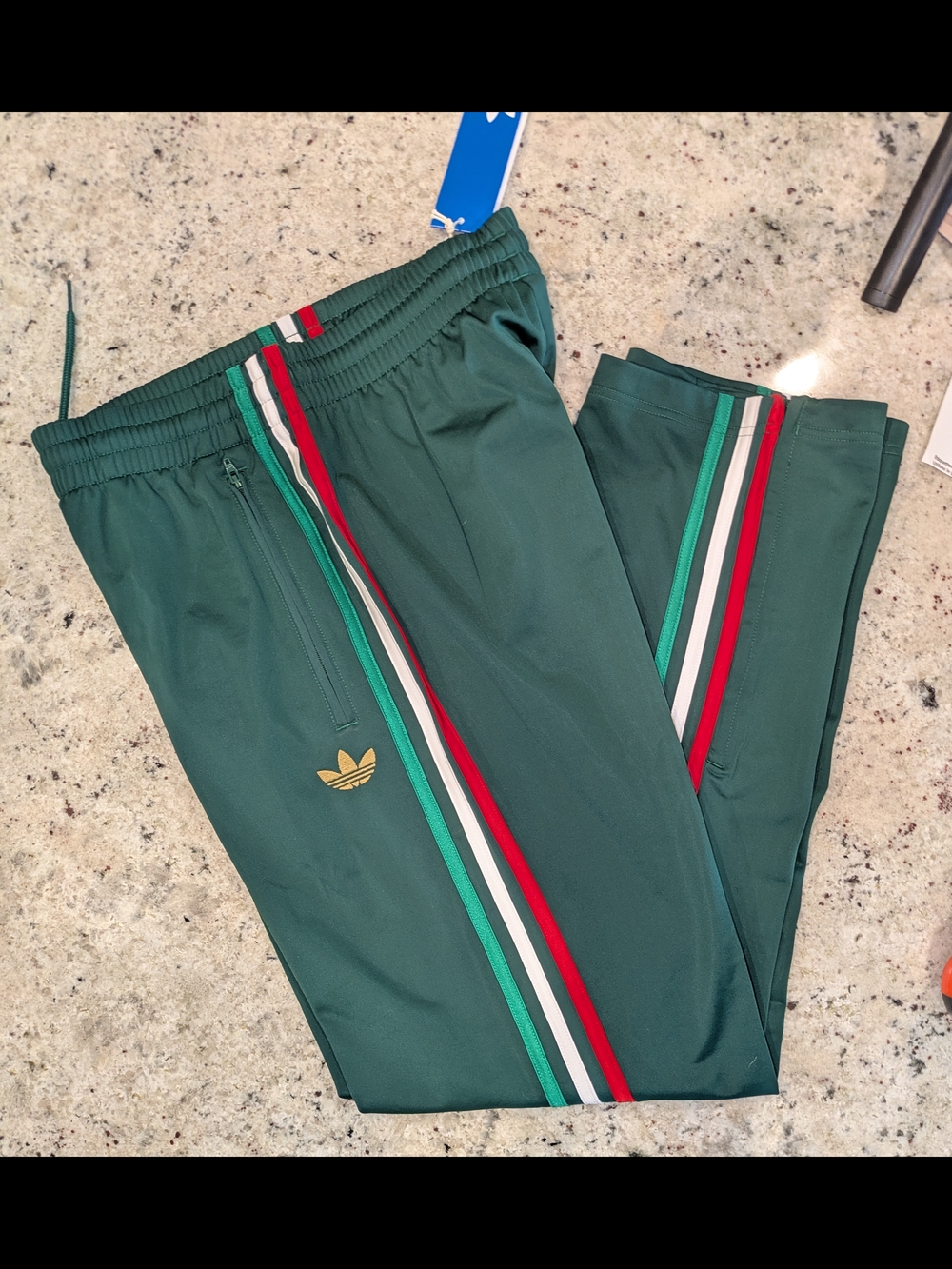 Adidas Firebird Track Pants Men’s S NWT Mexico Colors Green Red White KD3834